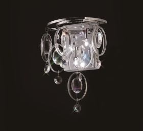 IL31350  Solana Crystal Wall Lamp 3 Light